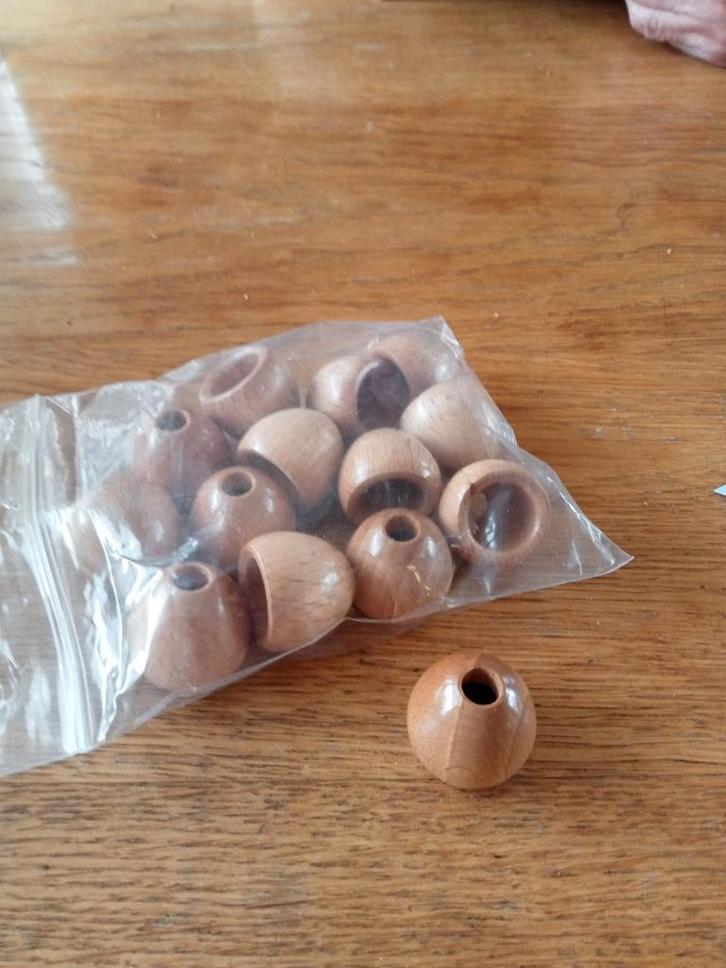 Houten Knopen / Kralen - DIY Projecten, Hobby en Vrije tijd, Kralen en Sieraden maken, Nieuw, Kraal, Ophalen of Verzenden