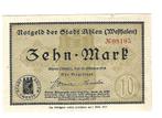 noodgeld Ahlen 10 mark 10/10/1918 006.03a, Postzegels en Munten, Bankbiljetten | Europa | Niet-Eurobiljetten, Verzenden, Duitsland