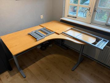 IKEA Galant Hoekbureau met extra verleng- tussenstuk. - afbeelding 3