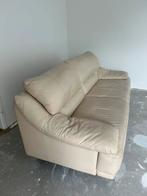 Leder 2+3 zits bank, Huis en Inrichting, Banken | Sofa's en Chaises Longues, Gebruikt, Tweepersoons, Leer, Ophalen of Verzenden