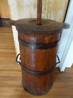 Franse houten antiek brocante bakken trog karn ton kistjes, Ophalen