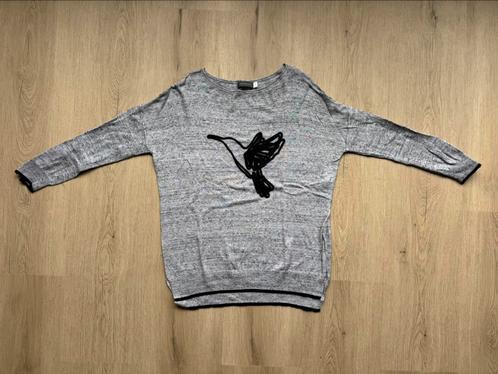 Mint Velvet - grijze trui met opdruk- mt M, Kleding | Dames, Truien en Vesten, Zo goed als nieuw, Grijs, Ophalen of Verzenden