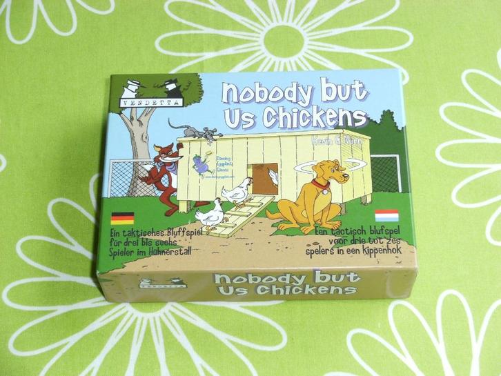 Nobody but us Chickens kaartspel, Hobby en Vrije tijd, Gezelschapsspellen | Overige, Zo goed als nieuw, Een of twee spelers, Drie of vier spelers