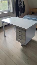 Robuust stalen bureau met 3 lades, Huis en Inrichting, Ophalen, Gebruikt, Bureau