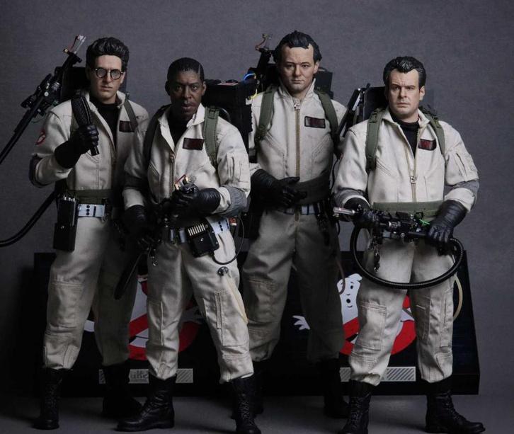 1/6 Ghostbusters set 4 fig Present Toys Ghost Hunting Squad, Verzamelen, Film en Tv, Zo goed als nieuw, Actiefiguur of Pop, Ophalen of Verzenden