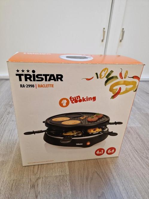 Tristar RA-2998 Raclette, Witgoed en Apparatuur, Gourmetstellen, Zo goed als nieuw, 4 t/m 7 personen, Ophalen