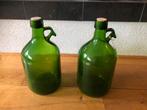 vintage stop flessen, apothekers, drogisterij flessen., Ophalen, Overige kleuren, Minder dan 50 cm, Glas