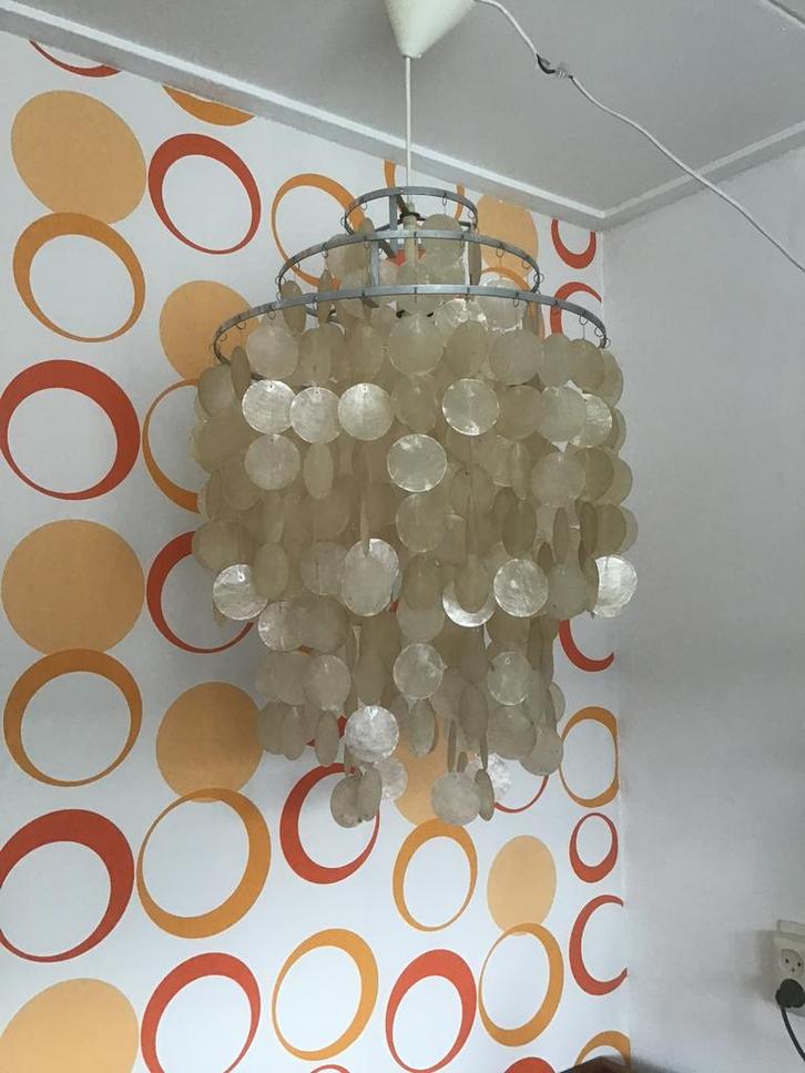 Vintage Verner Panton Fun 1DM hanglamp, pendant, origineel, Huis en Inrichting, Lampen | Hanglampen, Zo goed als nieuw, 50 tot 75 cm