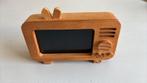 Vintage TV Houten Telefoonhouder, Ophalen of Verzenden, Zo goed als nieuw