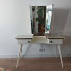 vintage kaptafel met drieluik spiegel, Huis en Inrichting, Ophalen, Gebruikt, Vintage, 50 tot 100 cm