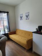 Slaapbank Wehkamp Geel, Huis en Inrichting, Slaapkamer | Slaapbanken, Ophalen, Gebruikt, 90 cm, Beige