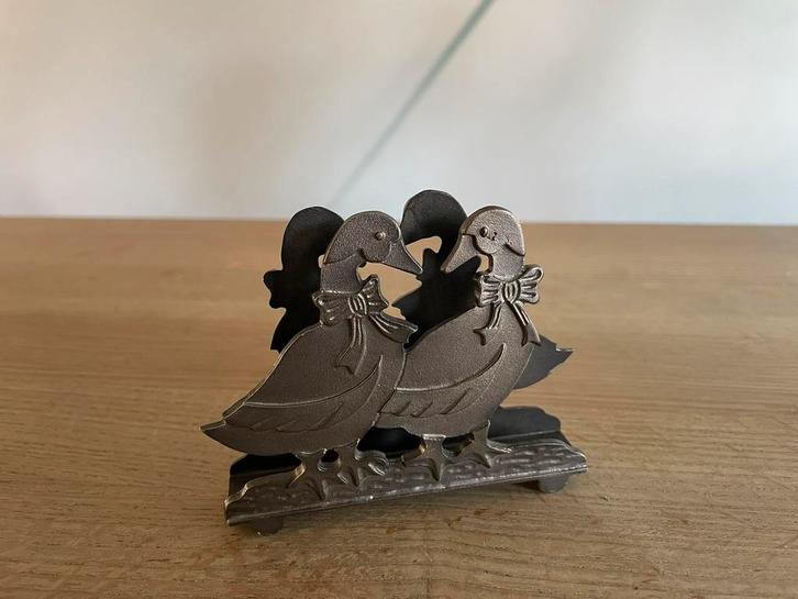 Vintage Pewter tinnen brievenstaander, Antiek en Kunst, Antiek | Tin, Ophalen of Verzenden