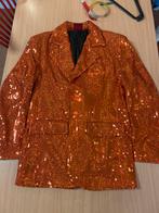 Oranje Glitter Colbert, Kleding | Dames, Ophalen of Verzenden, Gedragen, Maat 38/40 (M), Carnaval