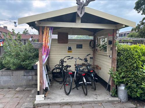 Houten afdak, Tuin en Terras, Overkappingen, Gebruikt, Overige typen, Ophalen