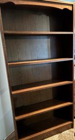 Eiken boekenkast 185x100 en 28 diep., Ophalen, Gebruikt, 25 tot 50 cm, 200 cm of meer
