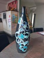 design vaas gevlamd bloemen, Ophalen of Verzenden, Gebruikt