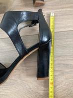 Zwarte sandalen met hak - Noë - 37,5, Kleding | Dames, Schoenen, Noë, Ophalen of Verzenden, Schoenen met hoge hakken, Zo goed als nieuw