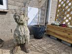 tuinbeeld Grote oude betonnen hond, Ophalen of Verzenden, Gebruikt, Steen