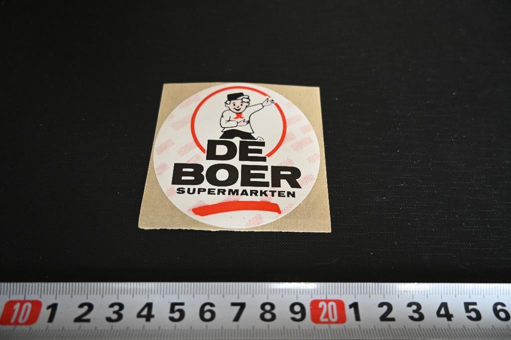 stickers Supermarkt  DE BOER supermarkten *, Ophalen, Zo goed als nieuw