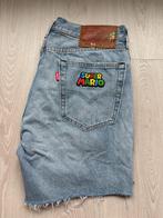 Levi's x Super Mario Limited Edition 501'93  Shorts  W36, W36 - W38 (confectie 52/54), Blauw, Uilenstede510, Ophalen of Verzenden