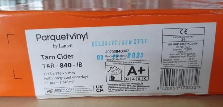 Verschillende soorten Lamett PVC vloer (rest), Huis en Inrichting, Stoffering | Vloerbedekking, Nieuw, Laminaat, Ophalen of Verzenden
