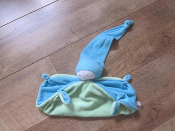 Difrax groot model turquoise/groen knuffeldoek pop spook beschikbaar voor biedingen