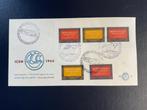 FDC E78 met zegels nvph 856-857 en blok nvph 858, Ophalen of Verzenden, Onbeschreven, Nederland