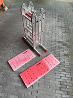 Altrex Varitrex-plus 4x3 vouwladder met plateaus, Doe-het-zelf en Verbouw, Ladders en Trappen, Ophalen, Gebruikt, Ladder, Opvouwbaar of Inschuifbaar