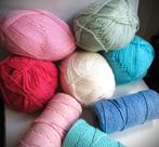 Wol en Macrame Touw~3 klossen Katoen~5 bollen wol (acryl, Ophalen of Verzenden, Zo goed als nieuw, Breien of Haken, Wol of Garen