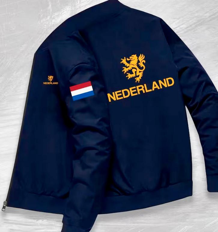 Bomberjack heren jasje Nederland “oranje” Holland xl nieuw, Kleding | Heren, Jassen | Zomer, Nieuw, Maat 56/58 (XL), Blauw, Ophalen of Verzenden