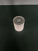 Witte Opbouwspot Kantelbaar - 10,2x12cm, Ophalen, Halogeen, Metaal of Aluminium, Zo goed als nieuw