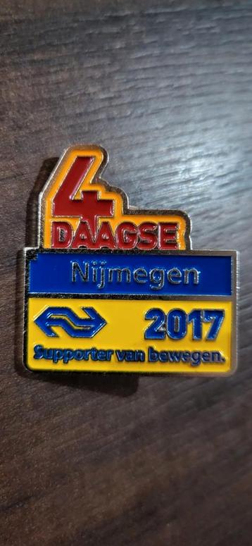 NS Nijmeegse Vierdaagse Pin 2017 beschikbaar voor biedingen