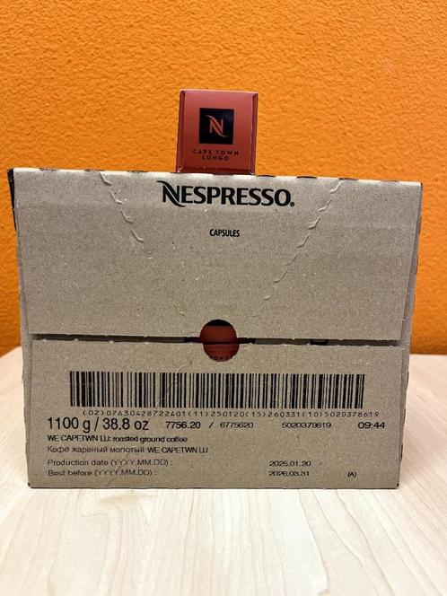 Originele Nespresso Cape Town Lungo koffiecapsules, Diversen, Levensmiddelen, Ophalen of Verzenden