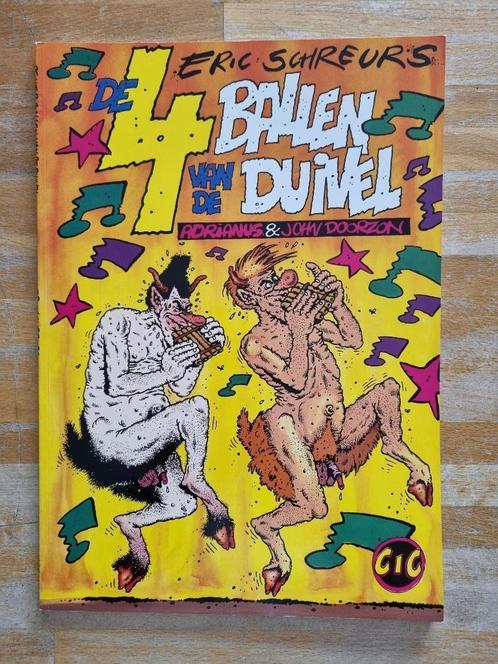 Eric Schreurs - De 4 ballen van de duivel, Boeken, Stripboeken, Zo goed als nieuw, Eén stripboek, Ophalen of Verzenden