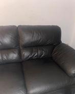 Twee persoons bank, Huis en Inrichting, Banken | Bankstellen, Ophalen, Tweepersoons, Leer, Zo goed als nieuw