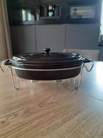 Gusta maxi cocotte ovenschaal met onderstel.  beschikbaar voor biedingen