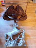 Paard en adelaar voor regulateur, Antiek en Kunst, Ophalen of Verzenden