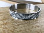 Dyrberg/Kern click on armband zilverkleur met strass, Overige materialen, Gebruikt, Met strass, Verzenden