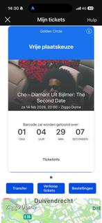 Cho ticket te koop golden circle, Eén persoon