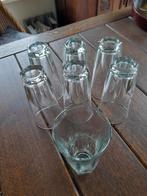 7 antieke limonadeglazen longdrinkglas 13,5 cm hoog, Ophalen of Verzenden, Zo goed als nieuw, Overige typen