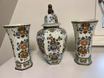 Delfts Polychroom Kaststel - Prachtig Decoratief Stuk, Antiek en Kunst, Antiek | Vazen, Ophalen of Verzenden