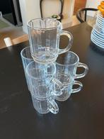 7x glass tea cups, Huis en Inrichting, Keuken | Servies, Zo goed als nieuw, Ophalen