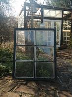Oud hardhouten raam., Doe-het-zelf en Verbouw, Glas en Ramen, 80 tot 120 cm, Gebruikt, Gevelraam of Ruit, Ophalen