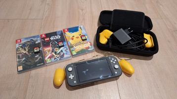 Nintendo switch lite + 3 spellen beschikbaar voor biedingen