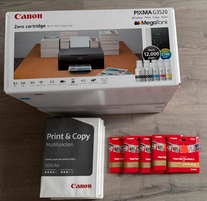 New Canon Pixma G3520 all-in-one A4 inkjetprinter wifi 3in1, Computers en Software, Printers, Nieuw, All-in-one, Ophalen of Verzenden