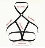 Gothic Zwarte Body Harnas, Kleding | Dames, Verzenden, Zwart, Body of Korset