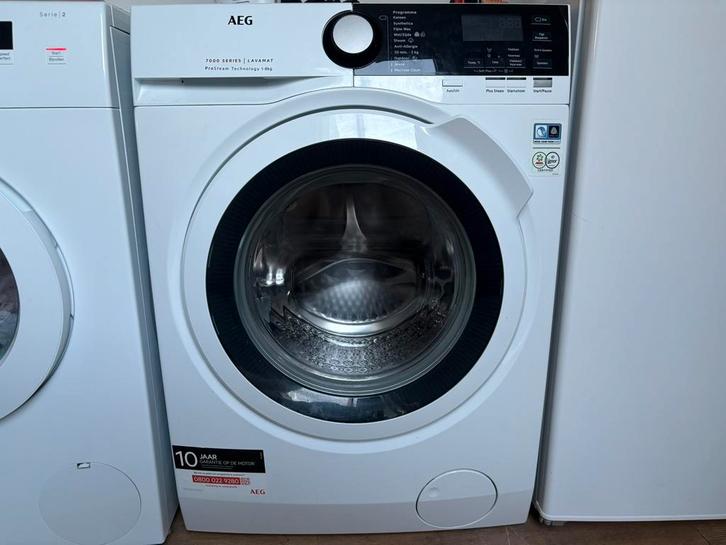 Zo goed als Nieuw Jong AEG 7000 Series 1600 Toeren 8Kg, Witgoed en Apparatuur, Wasmachines, Zo goed als nieuw, Voorlader, 8 tot 10 kg