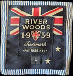 River Woods topkwaliteit gebreid wollen vest (L) Schoon zgan, Maat 52/54 (L), Blauw, Ophalen of Verzenden, Zo goed als nieuw