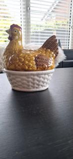 Eierschaal Kip, Gebruikt, Porselein of Keramiek, Schaal, Ophalen of Verzenden