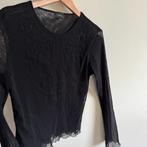 Vintage Goth Top met Lange Mouwen, maat M, Maat 38/40 (M), Zwart, Ophalen of Verzenden, Zo goed als nieuw